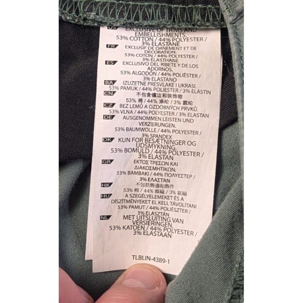 5.11 Tactical Wyldcat Pants Womens 6 Regular Green Slim Fit Zipper Ankle Gusset - Picture 10 of 11